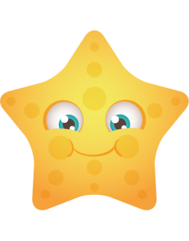 Stickers étoile de mer enfant