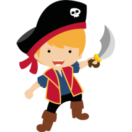 Stickers pirate enfant sabre 