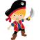 Stickers pirate enfant sabre 