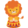 Stickers bébé lion cirque 