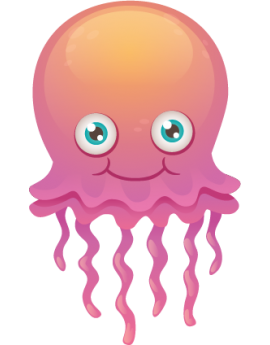 Stickers bébé méduse enfant