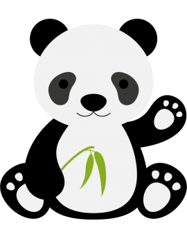 Stickers bébé panda