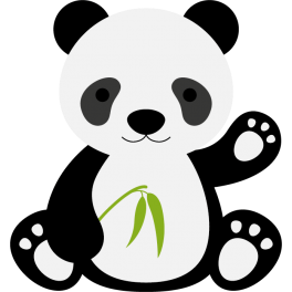 Stickers bébé panda