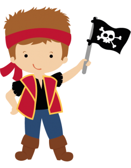 Stickers garçon pirate drapeau tête de mort