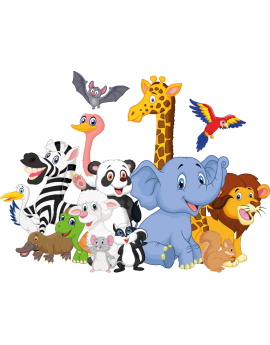 Stickers animaux de la jungle