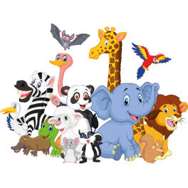 Stickers animaux de la jungle
