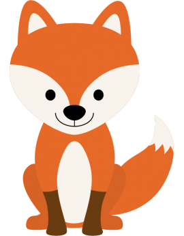 Stickers bébé renard