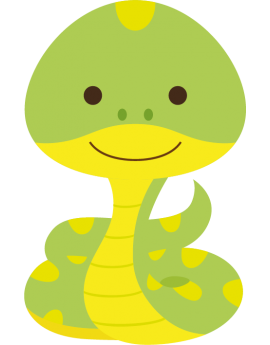 Stickers bébé serpent