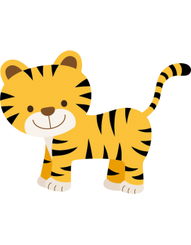 Stickers bébé tigre