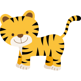 Stickers bébé tigre