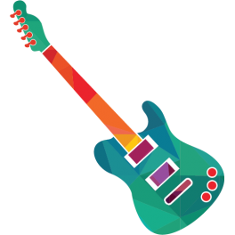 Stickers guitare électrique
