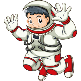 Stickers astronaute garçon 