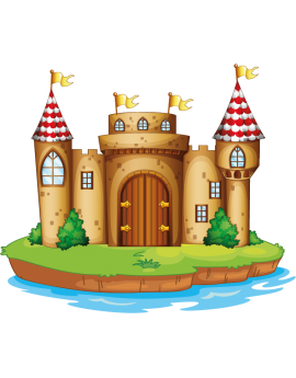 Stickers château enfant 