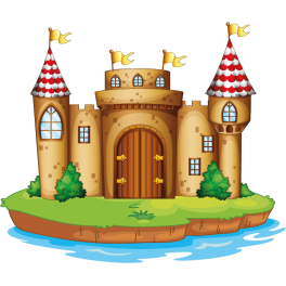 Stickers château enfant 