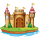 Stickers château enfant 