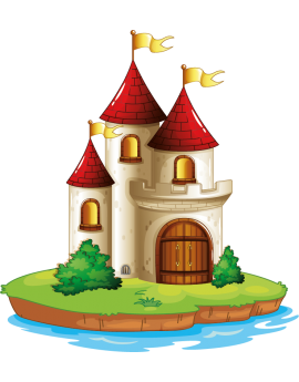 Stickers château enfant 