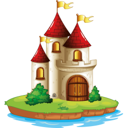 Stickers château enfant 