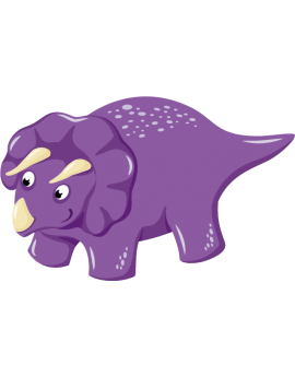 Stickers dinosaure violet