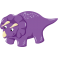 Stickers dinosaure violet