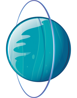  Stickers planette bleue 