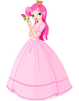  Stickers princesse robe rose