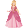  Stickers princesse robe rose