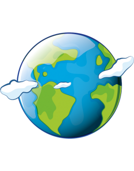  Stickers planette terre