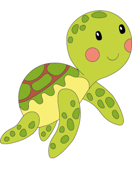  Stickers bébé tortue