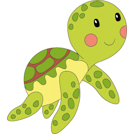  Stickers bébé tortue