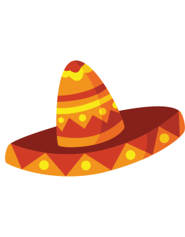 Stickers chapeau mexicain