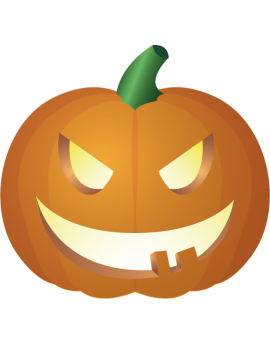 Stickers citrouille haloween