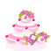 Stickers gâteau wedding cake