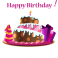 Stickers gateau d'anniversaire