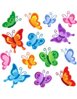 Stickers kit papillons enfant 