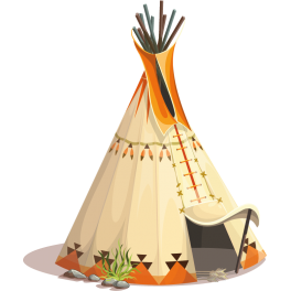 Stickers tipi indien