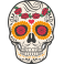 Stickers tête de mort mexicaine
