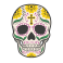 Stickers tête de mort mexicaine