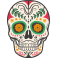 Stickers tête de mort mexicaine