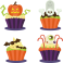 Stickers kit cup cake halloween