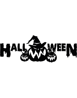 Stickers halloween citrouille 