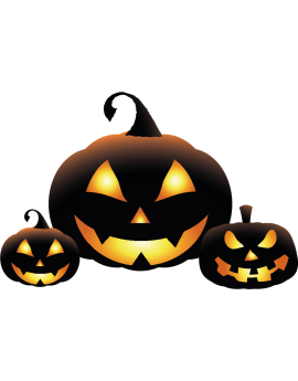 Stickers kit citrouille halloween 