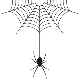 Stickers toile d'araignée halloween