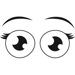 Stickers yeux regard