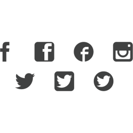 Stickers logo facebook twiter