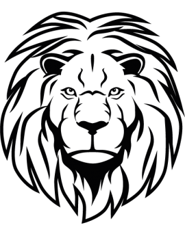 Stickers tête de Lion