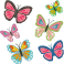 Stickers kit papillons enfants fille