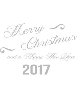 Stickers  Merry christmas and happy new year 2017