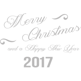 Stickers  Merry christmas and happy new year 2017