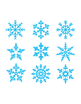 Stickers kit flocon de neige