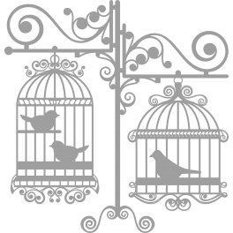 Stickers cages oiseaux